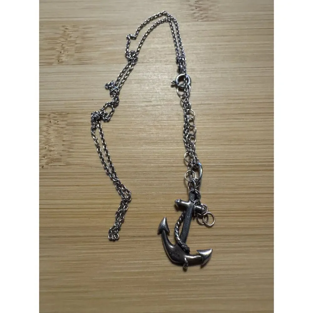 Silver 925 Sterling Anchor Pendant 15